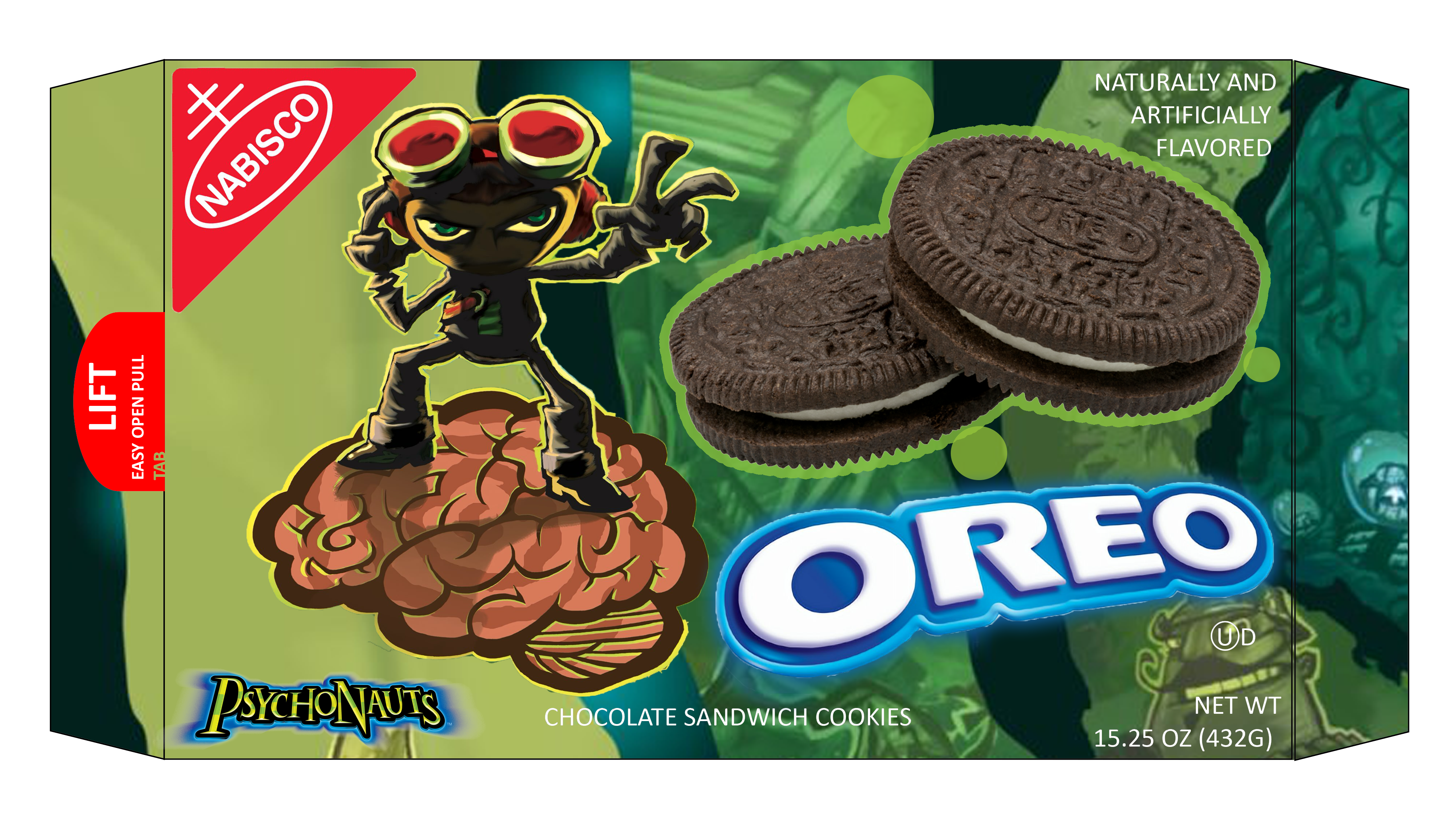 Psychonauts Oreo Package